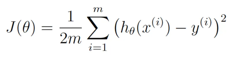 fungsi kos dengan simbol-simbol matematik